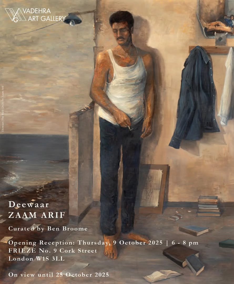 We are pleased to present a solo exhibition ‘Deewar’ by Zaam Arif, curated by Ben Broome, at Frieze No.9 Cork Street.