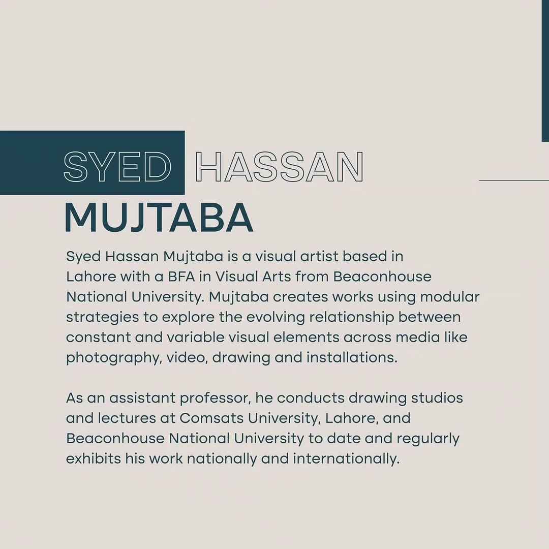 This fall, Neela Asmaan welcomes Syed Hassan Mujtaba, our artist for the October 2025 residency. — image 2