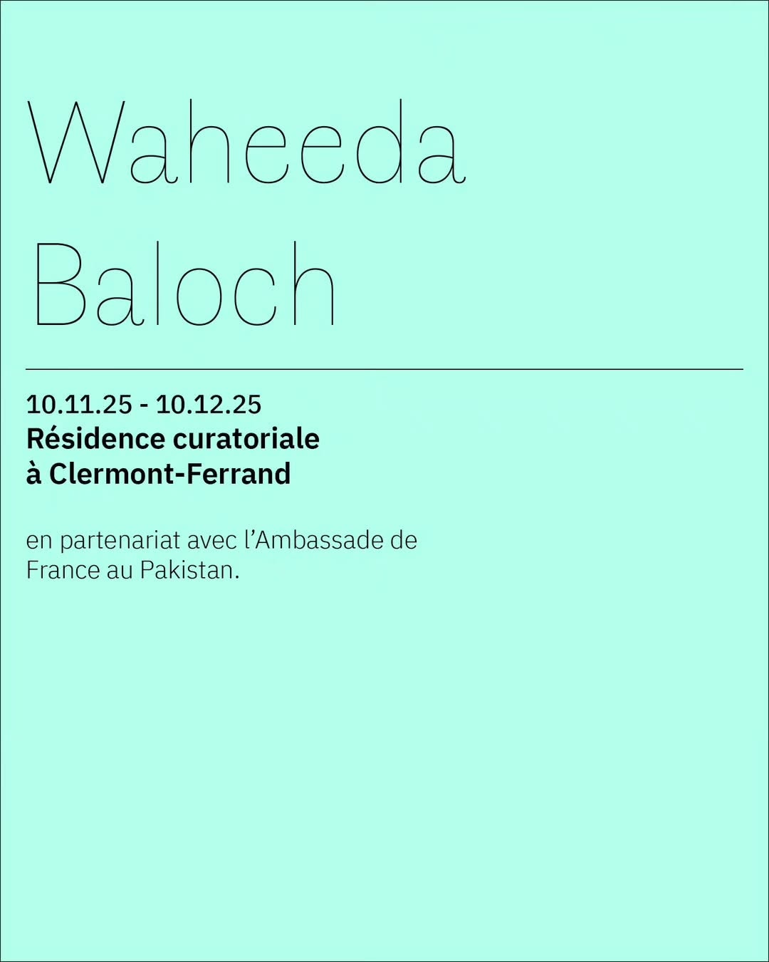 20.11.25 | Projections & discussion | Waheeda Baloch | Résidence curatoriale — image 2. Images
