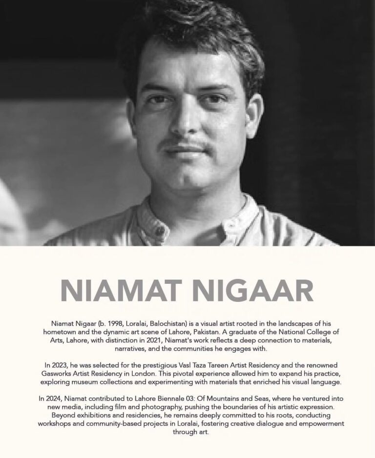 Meet Niamat Nigaar, the artist behind From the Mountains to the Sea, at VM Art Gallery for a special Meet the Artist…