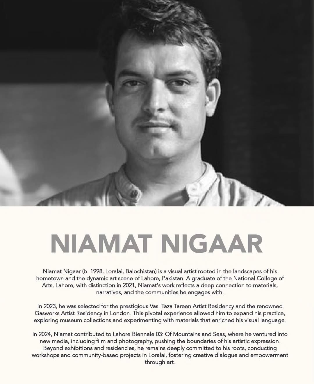 Meet Niamat Nigaar, the artist behind From the Mountains to the Sea, at VM Art Gallery for a special Meet the Artist... — image 1