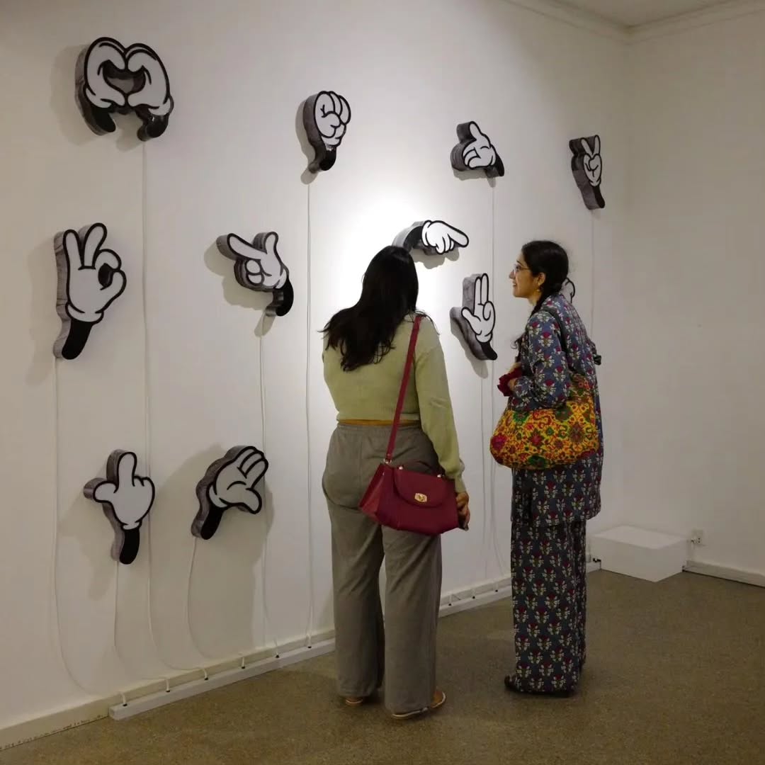 The opening of Adeel uz Zafar’s solo exhibition , Overrated Underrated at Canvas Gallery. — image 1