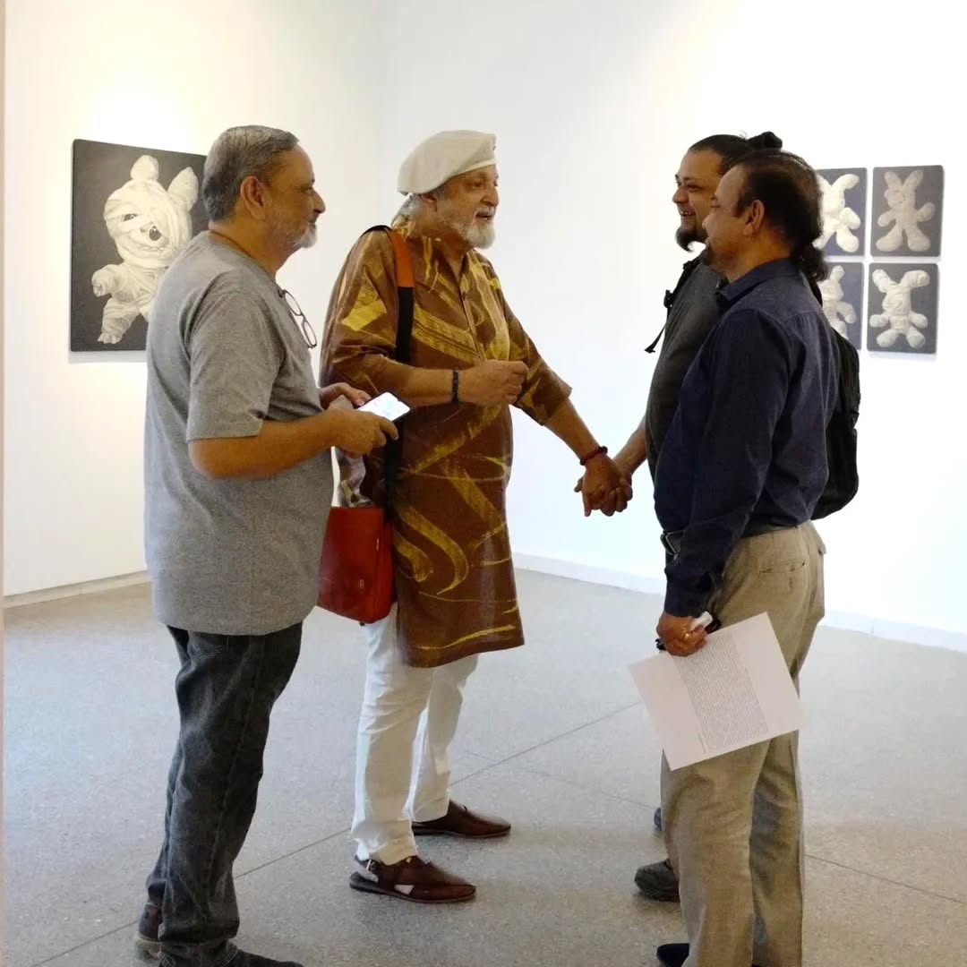 The opening of Adeel uz Zafar’s solo exhibition , Overrated Underrated at Canvas Gallery. — image 10