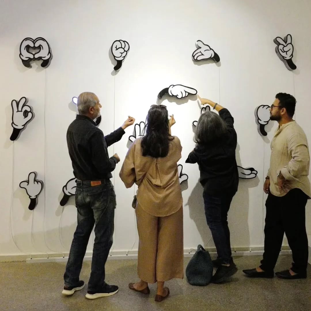 The opening of Adeel uz Zafar’s solo exhibition , Overrated Underrated at Canvas Gallery. — image 13
