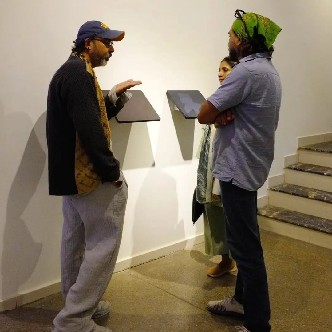 The opening of Adeel uz Zafar’s solo exhibition , Overrated Underrated at Canvas Gallery. — image 3