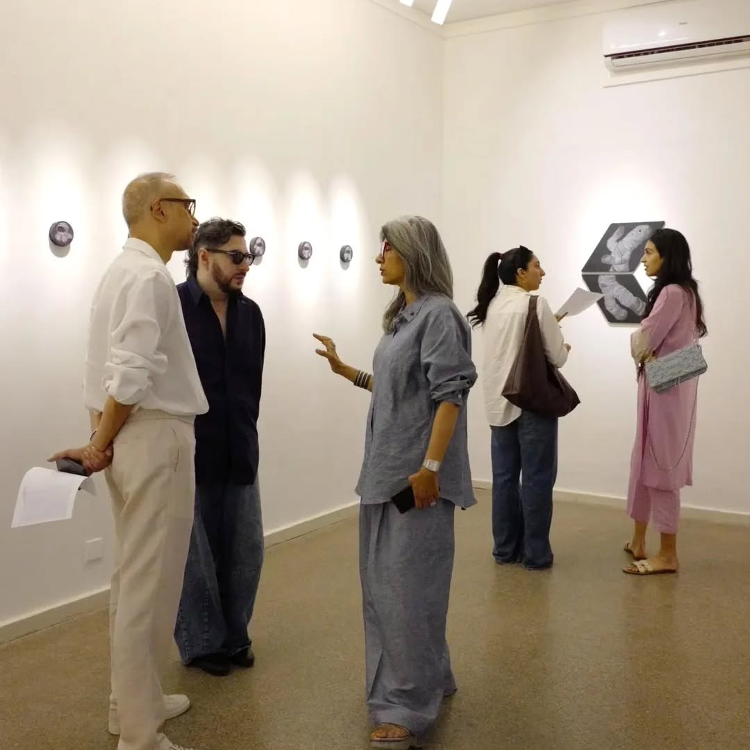 The opening of Adeel uz Zafar’s solo exhibition , Overrated Underrated at Canvas Gallery. — image 7