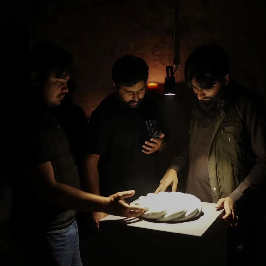 Glimpses from the opening of Gandhar:Votive Offerings by Mehmood ul Hassan, curated by Aasim Akhtar at THE BARRACKS Art... — image 7. Photography by @rafayanwercreativestudio