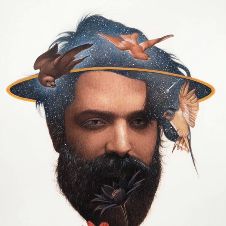 Head of a man,