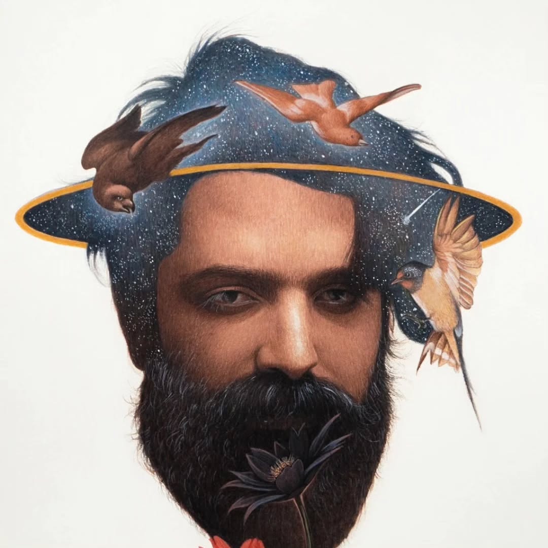 Head of a man,