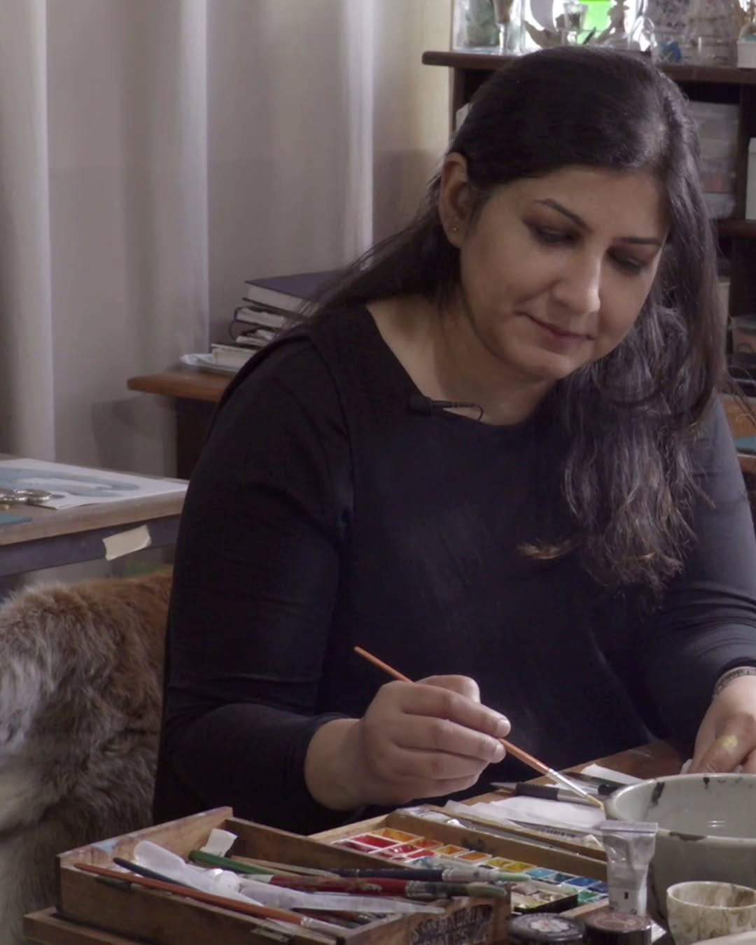 In the work of Nusra Latif Qureshi, miniature painting becomes an act of revision — a way of returning to history to... — image 5