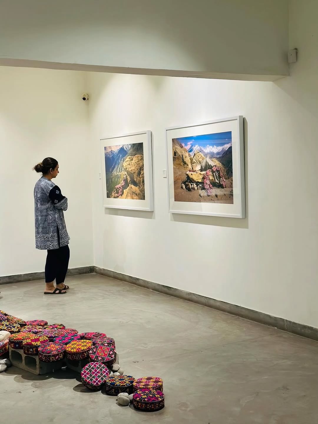 Rooted in Pakistan and shaped by distant terrains, Ahmad’s work inhabits the spaces between belonging and displacement. — image 1