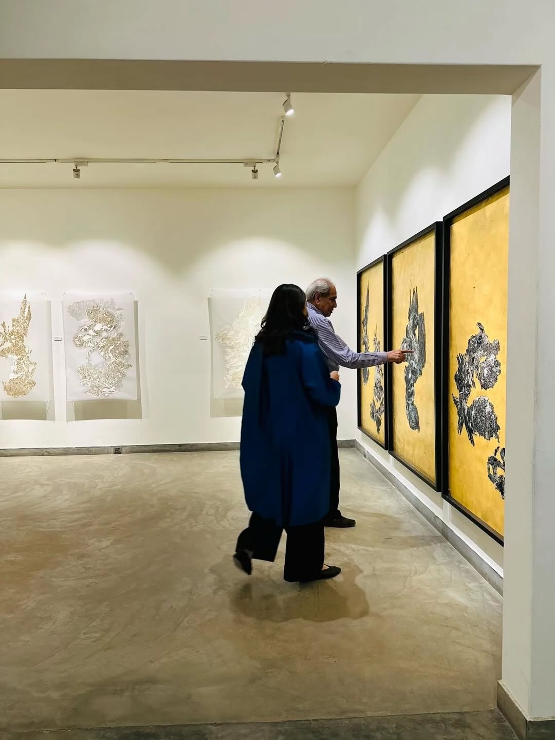 Rooted in Pakistan and shaped by distant terrains, Ahmad’s work inhabits the spaces between belonging and displacement. — image 2