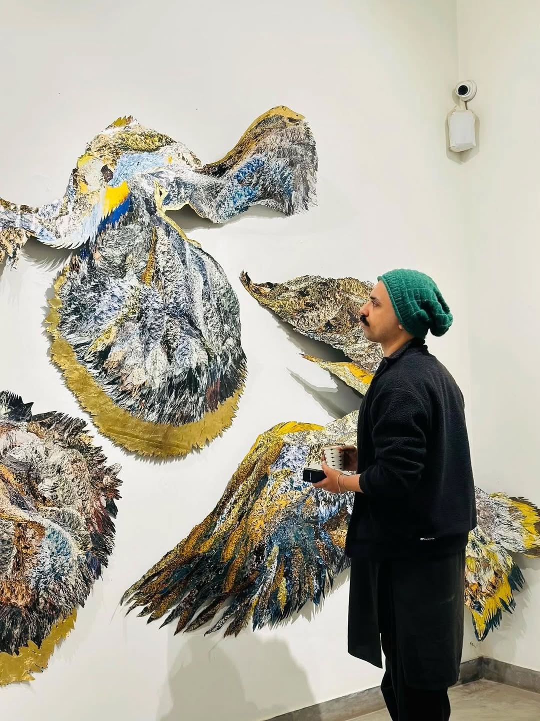 Rooted in Pakistan and shaped by distant terrains, Ahmad’s work inhabits the spaces between belonging and displacement. — image 4