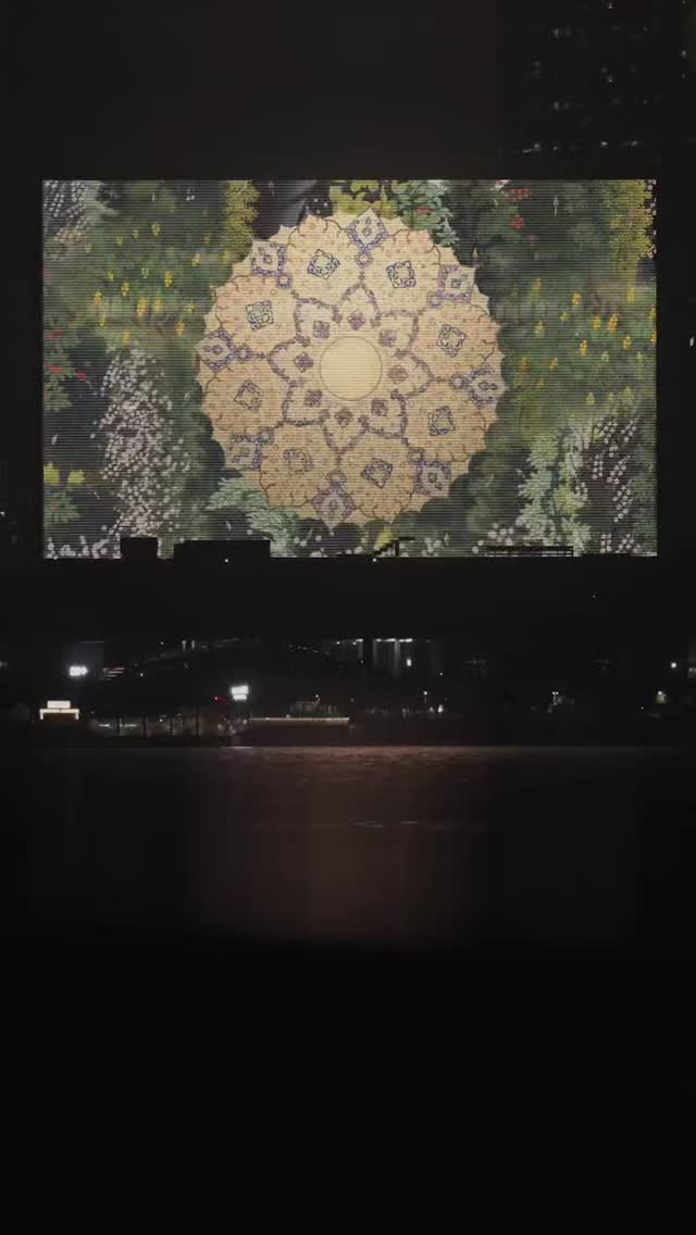 @shahzia.sikander is lighting up Hong Kong with her cinematic projection on the M+ Facade (@mplusmuseum) 🇭🇰