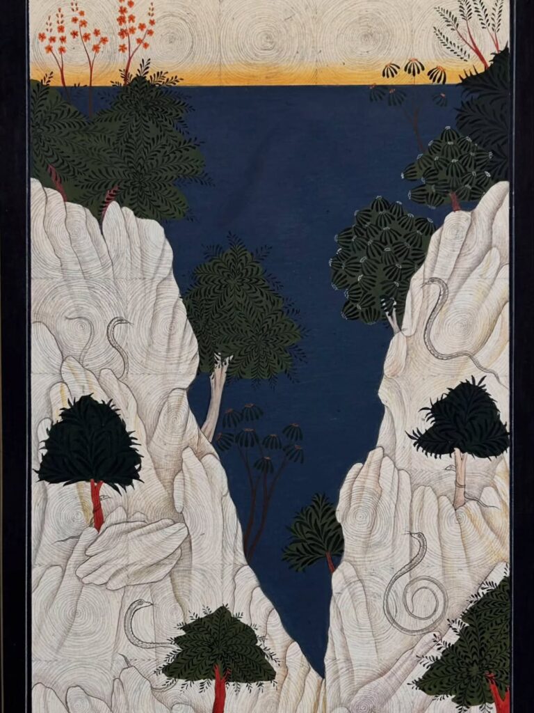 Bhumi. 7×11”. Natural pigments on handmade vasli.