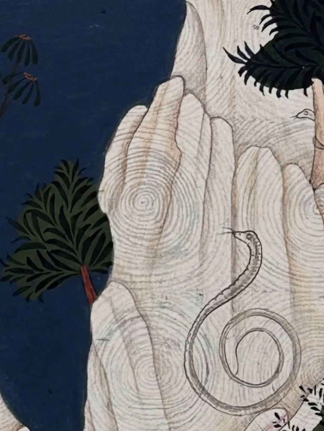 Bhumi. 7x11”. Natural pigments on handmade vasli. — image 2