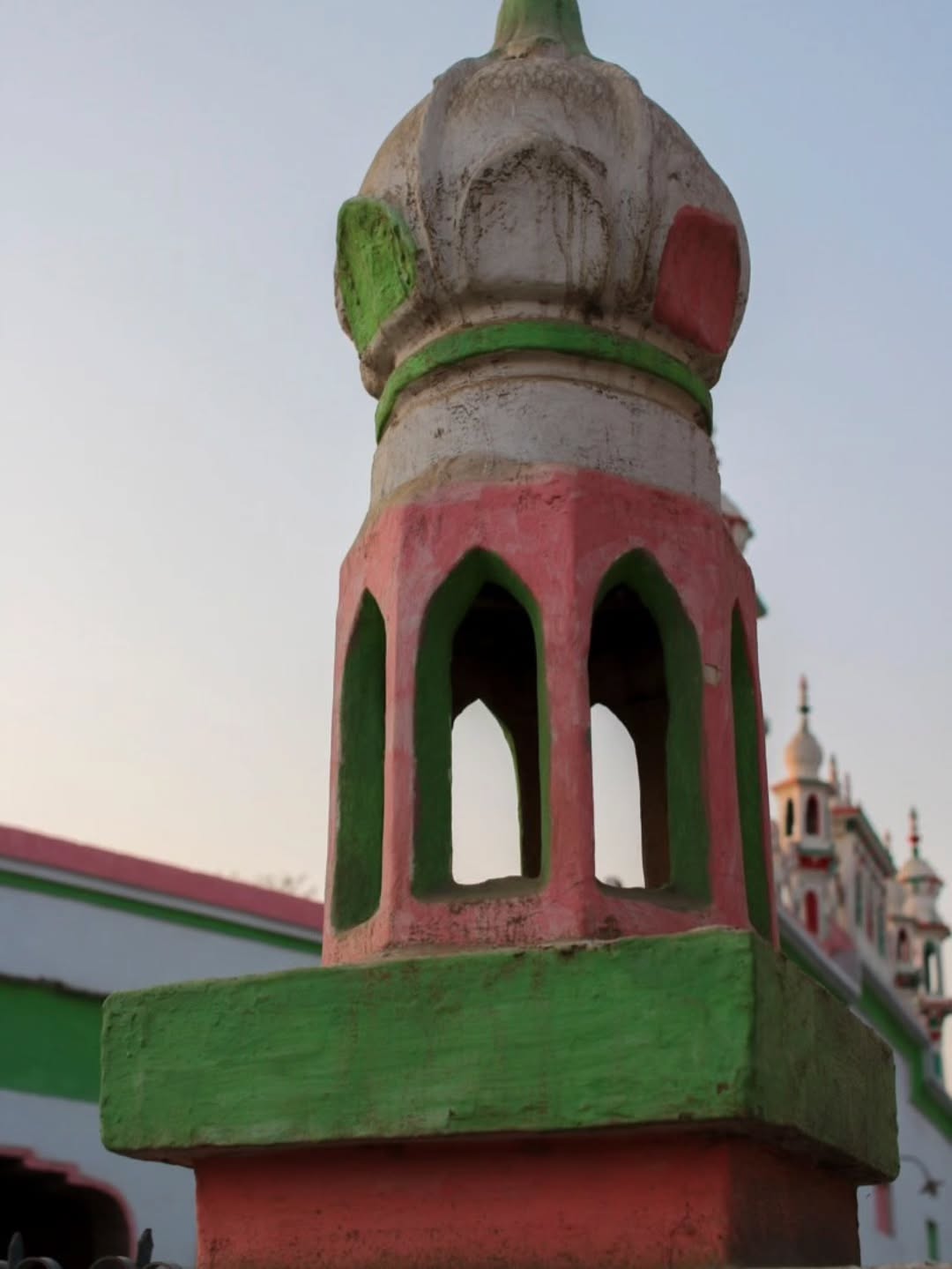 “The Other Storey” (2018) is a site-specific installation created during the Pioneer Cement Residency, facilitated by... — image 5. Images [1-4]: painted watchtower