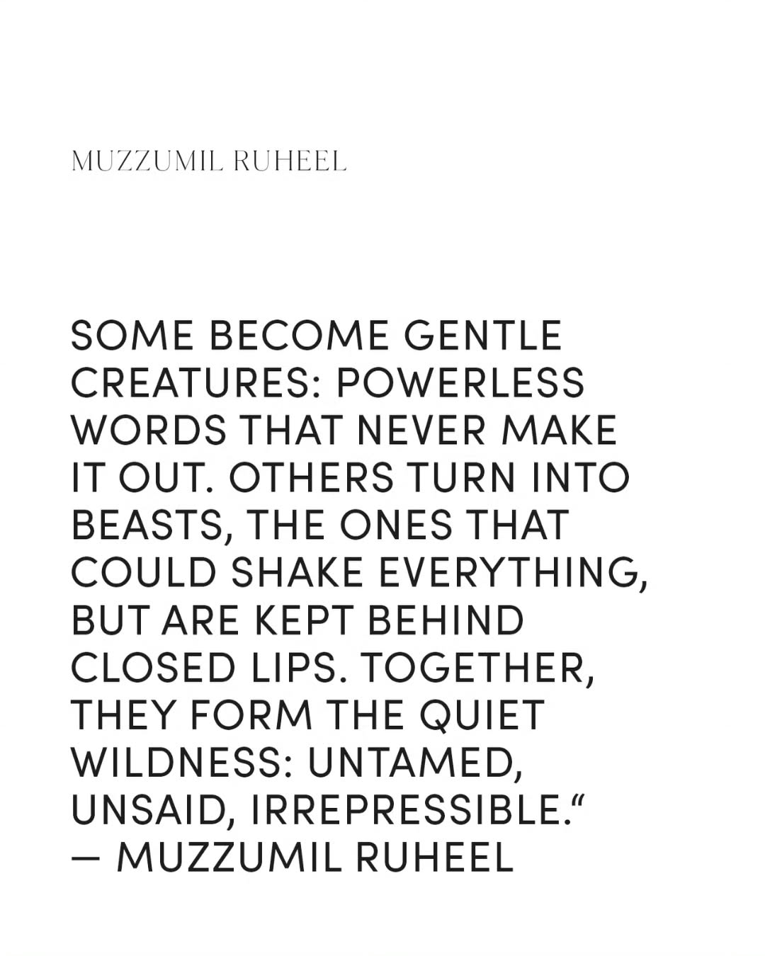 Not every thought is spoken. Some stay. Some grow. Some grow wings. Or horns. Or claws. — image 3. Photo courtesy of Kohi Marri (Photo of Mizzumil Ruheel)