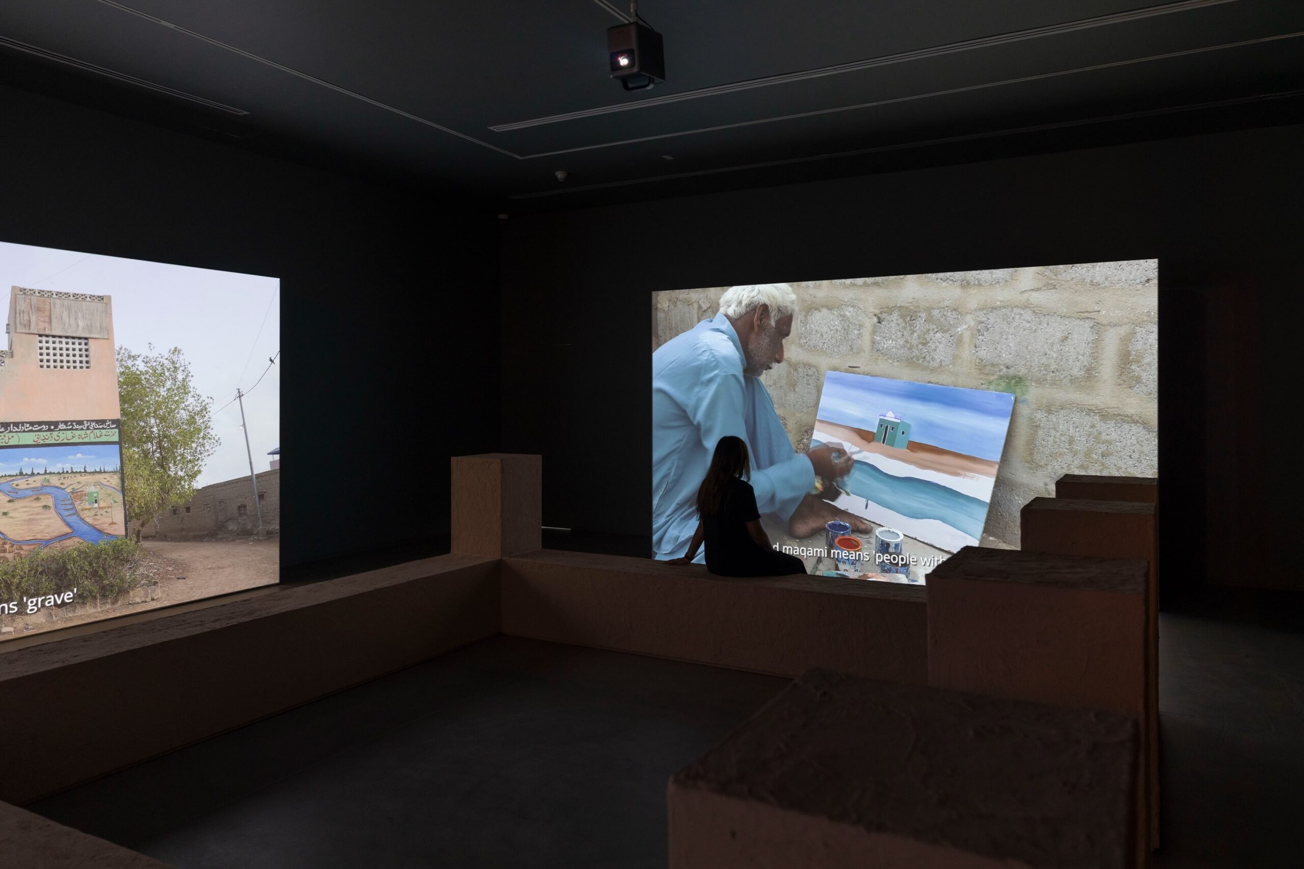Shahana Rajani’s Lines that World a River (2026) is currently presented in the group exhibition The sky held it, the... — image 1. Image and post source: @hannefkensfoundation